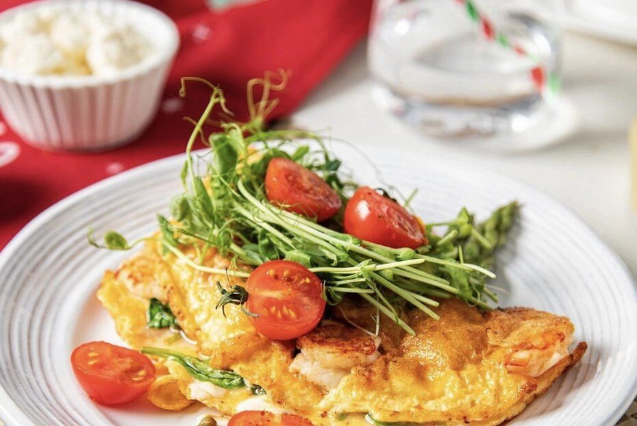 Невероятный омлет без молока: как создать кулинарный шедевр с креветками