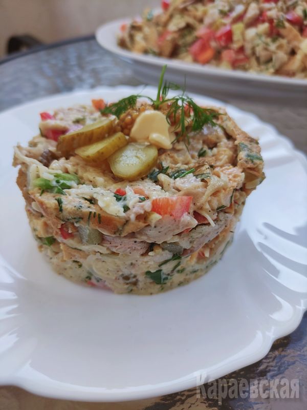 Салат «Обжорка»: новый взгляд на классический рецепт без моркови