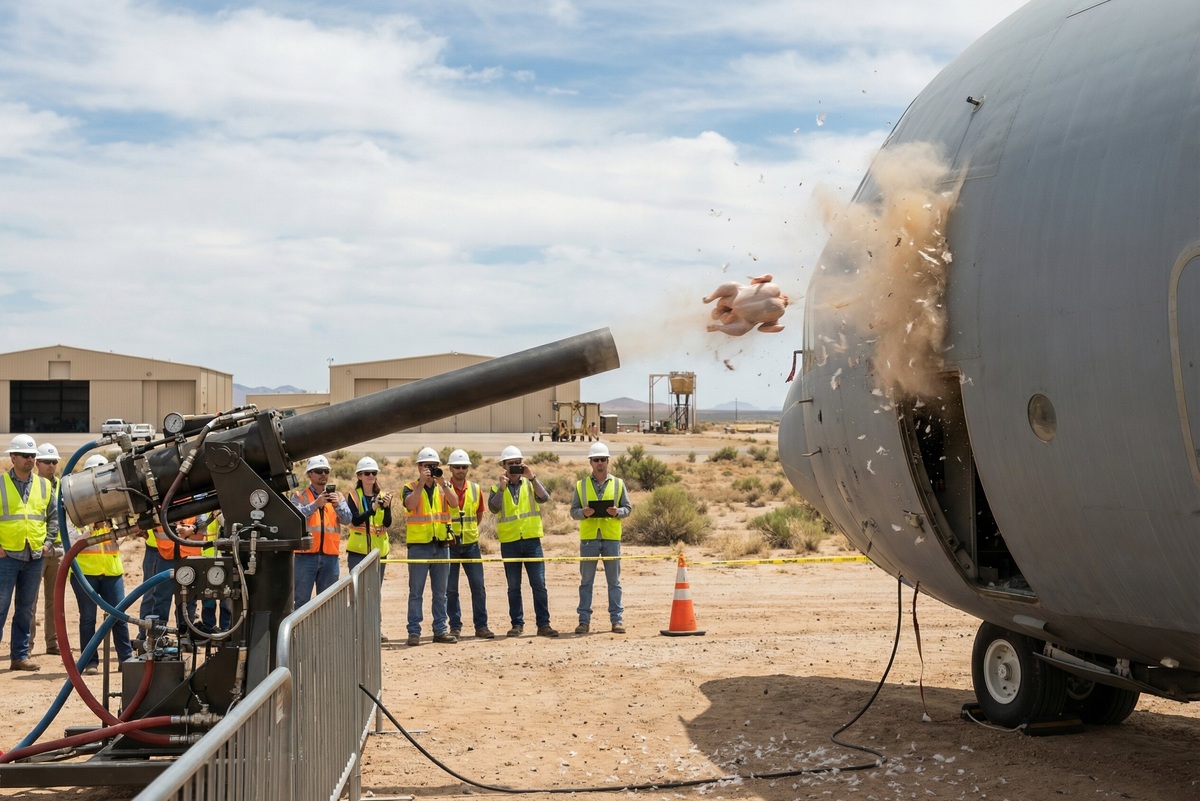 Куриные испытания: правда ли, что самолеты тестируют с помощью замороженных куриц?