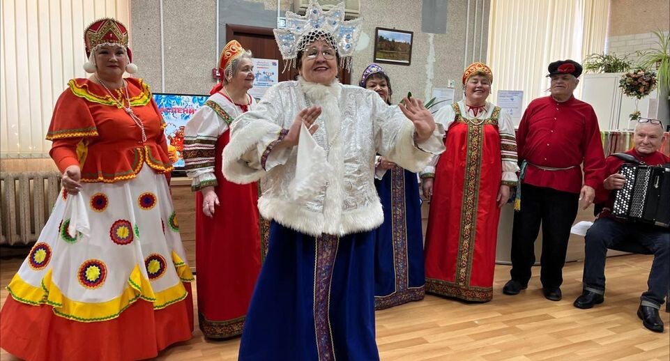 Солнечная Масленица: пенсионеры Каширы окунулись в традиции