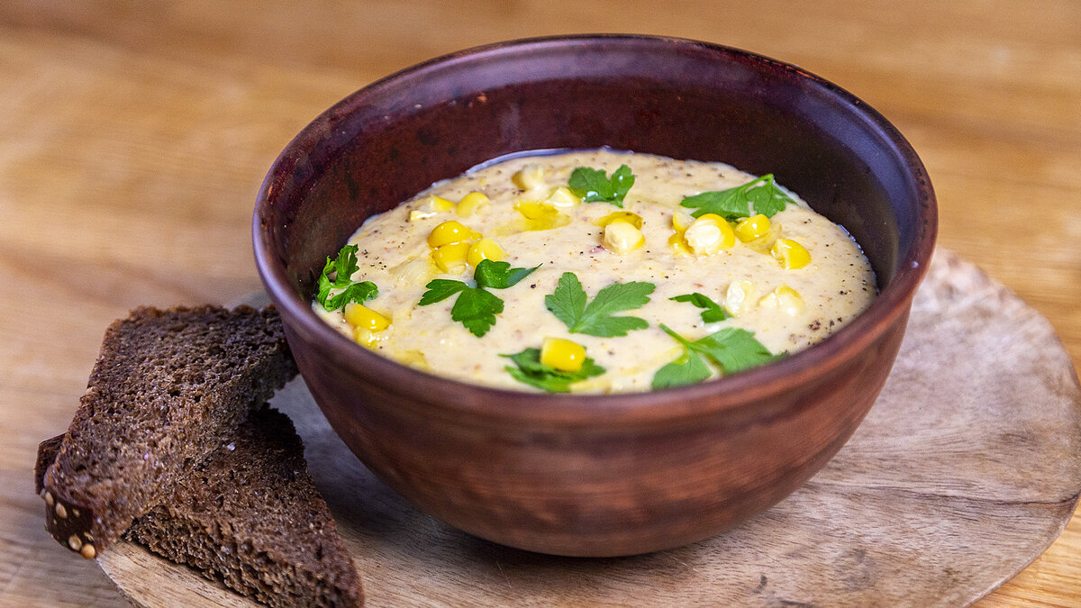 Невероятный кукурузный суп за считанные минуты