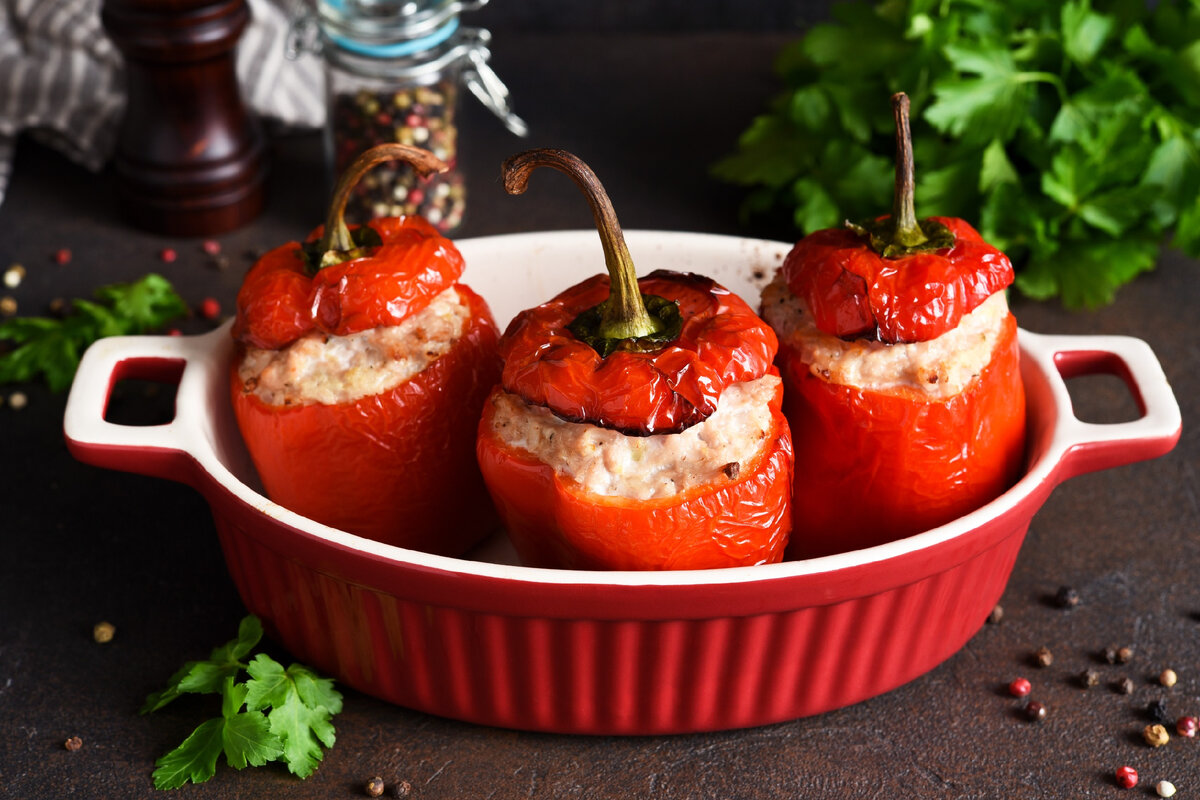 Фаршированный перец в зомби-стиле — вкусное чудо на Хэллоуин