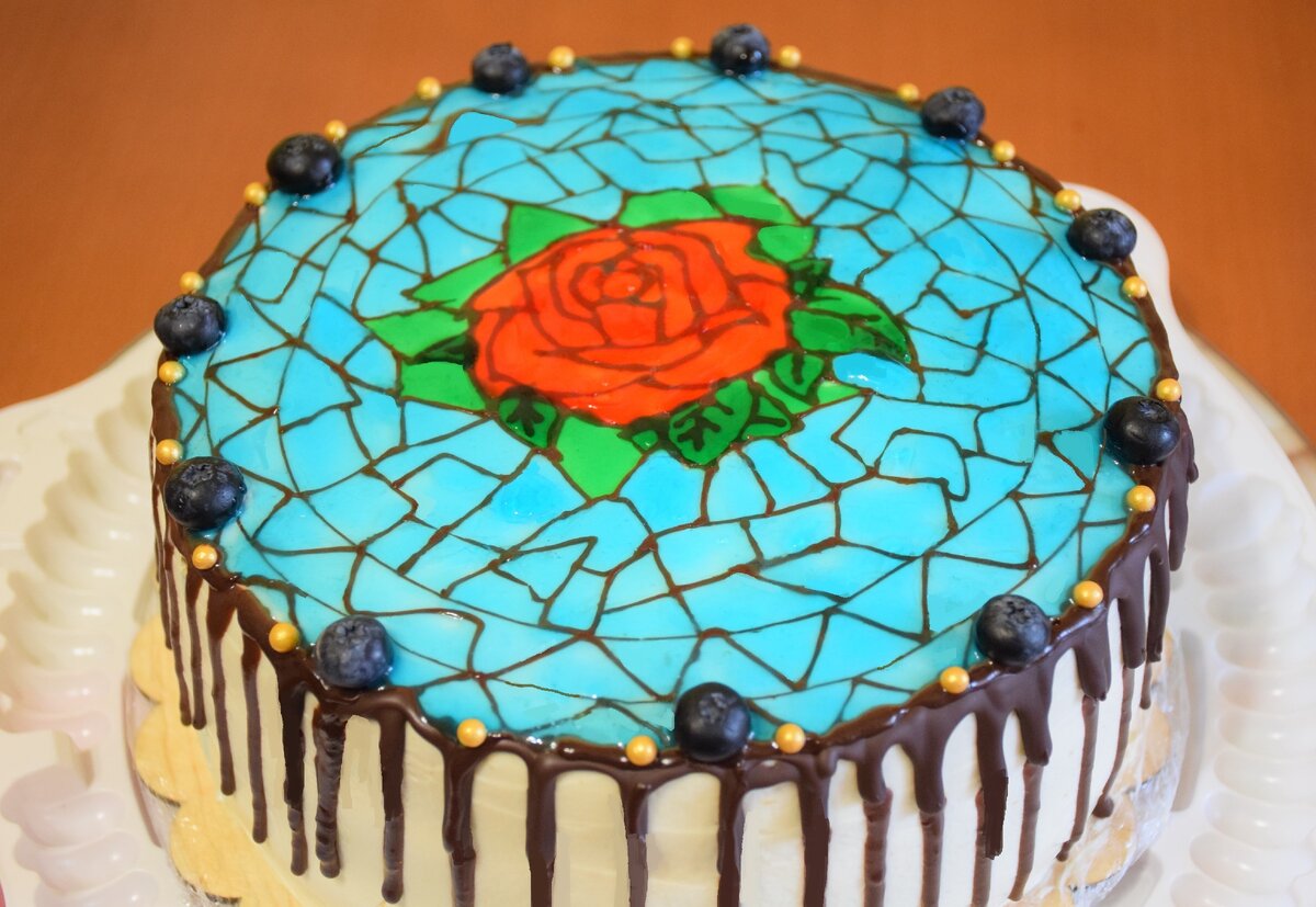 Торт "Сказка" с Персиками и Сырным Кремом