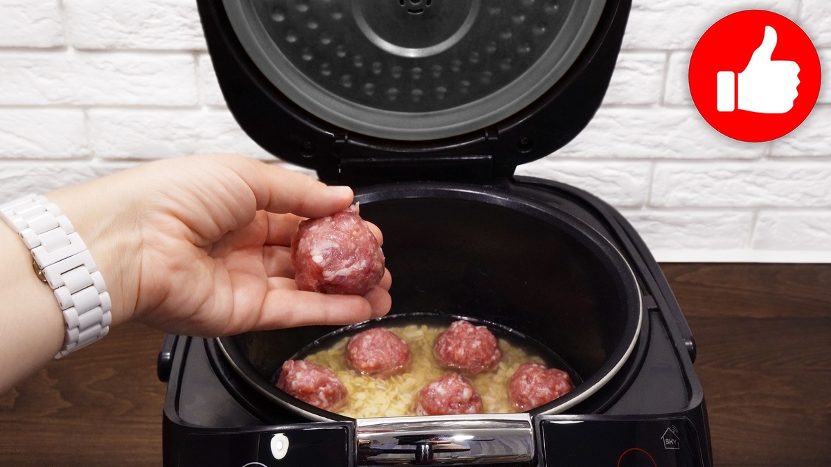 Уникальное сочетание: овсяная каша с фрикадельками в мультиварке