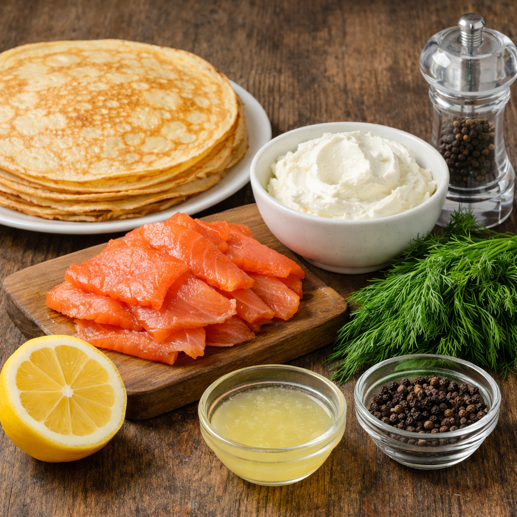 Блинные рулетики с рыбой: красивое угощение для вашего стола