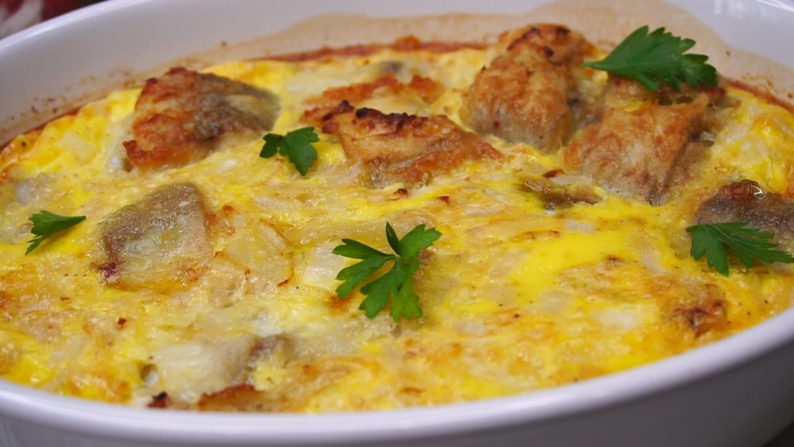 Нежный минтай в омлете: быстро, просто и очень вкусно