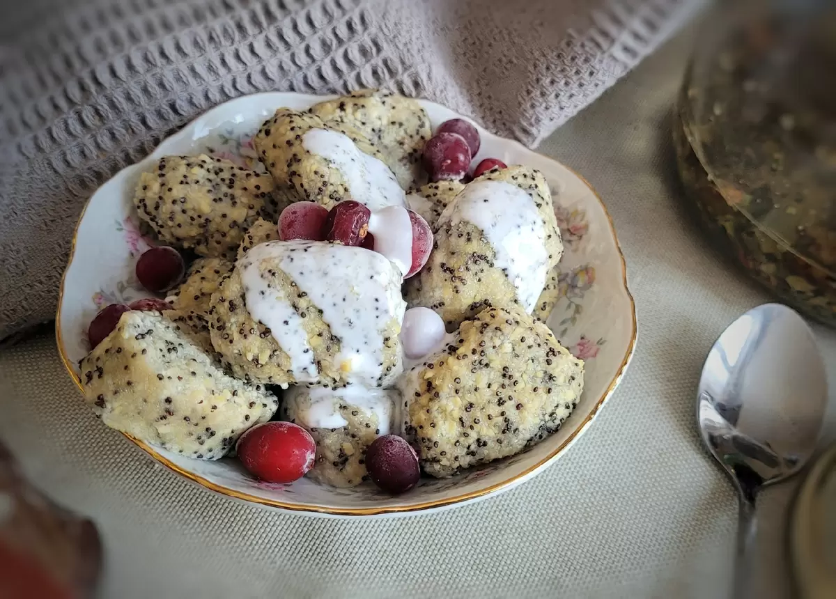 Ленивые вареники с маком: вкусный веганский завтрак без молока