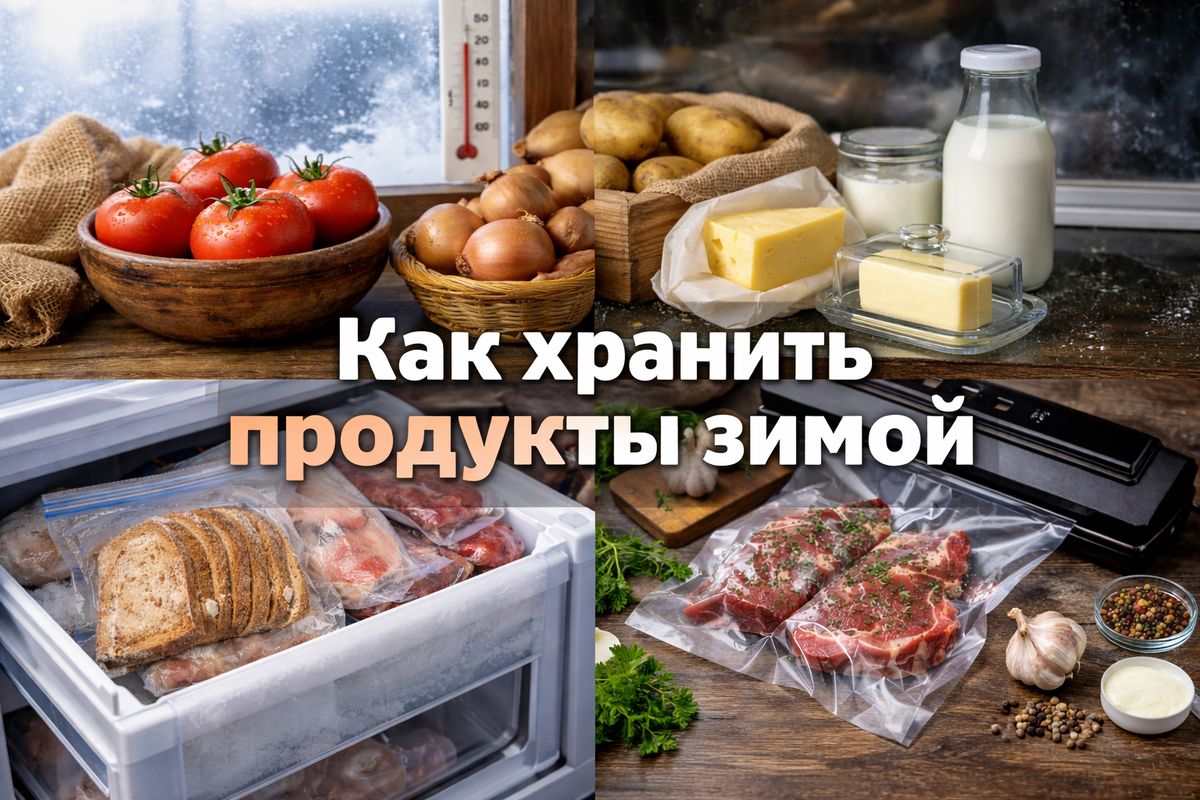 Как правильно хранить продукты зимой, чтобы сохранить их вкус
